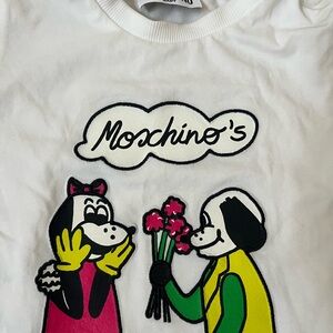 Moschino Kids White Tee with Playful Graphic